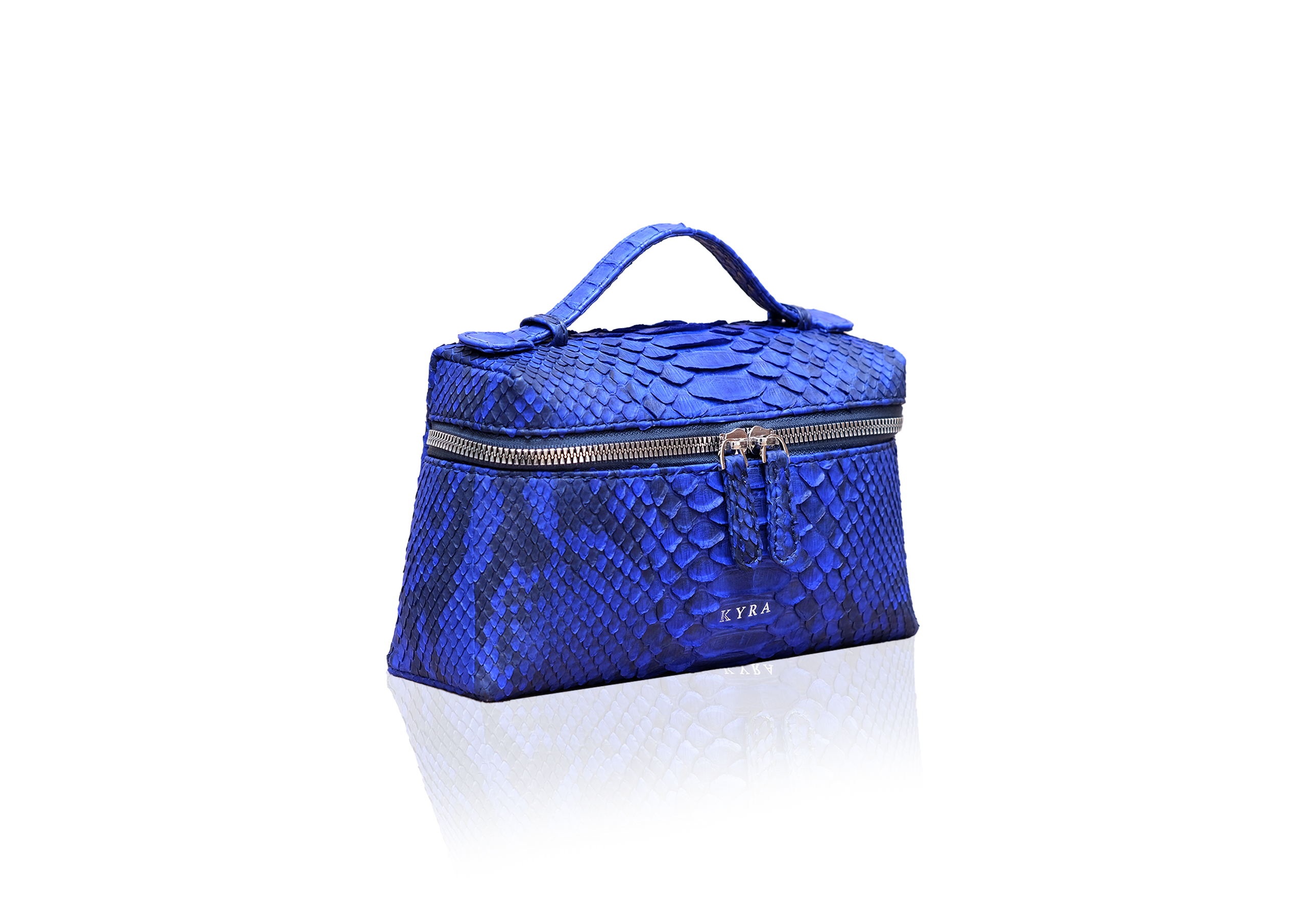 Picco Bag in Precious Leather - Electric Blue - Image 2