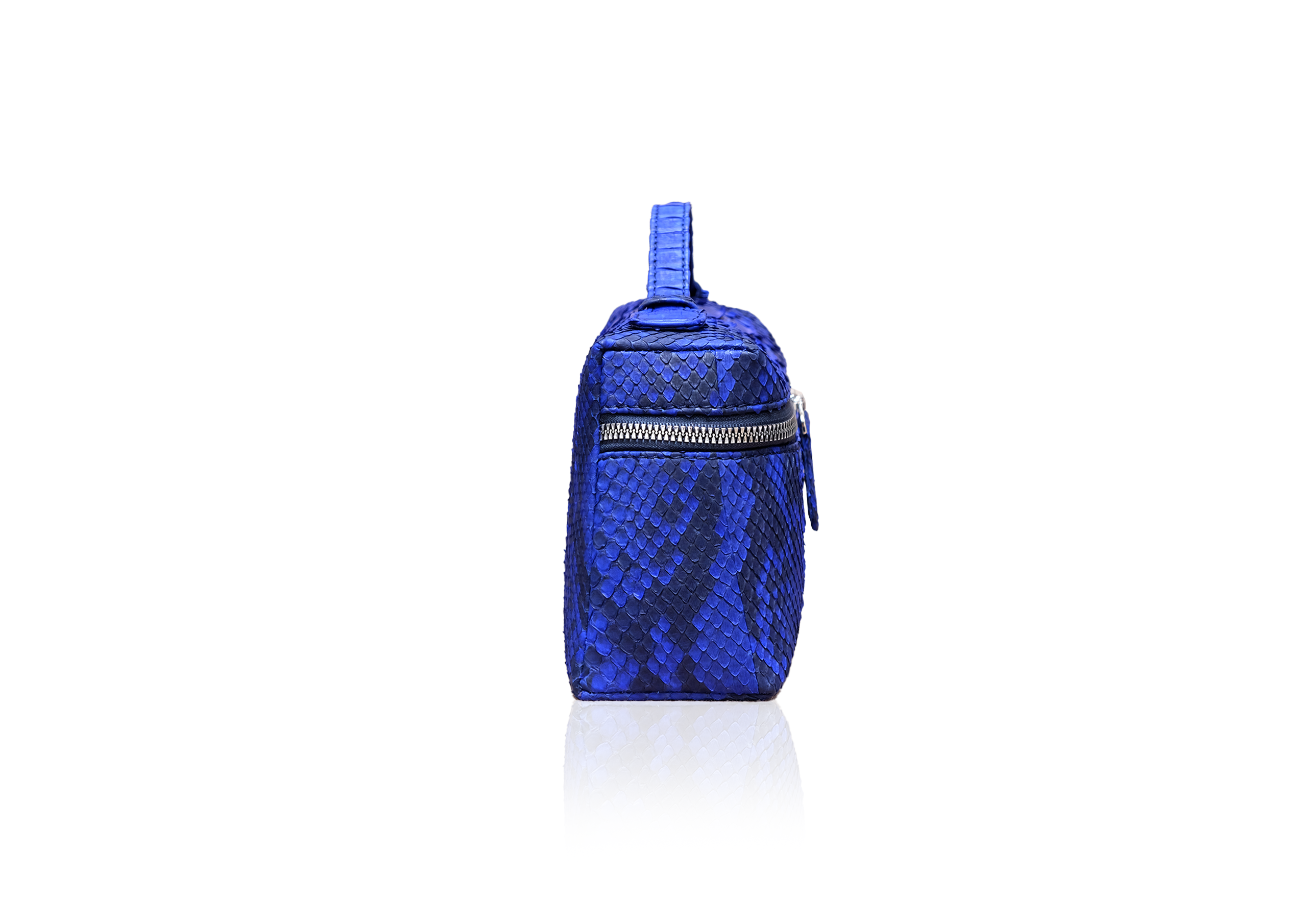 Picco Bag in Precious Leather - Electric Blue - Image 3