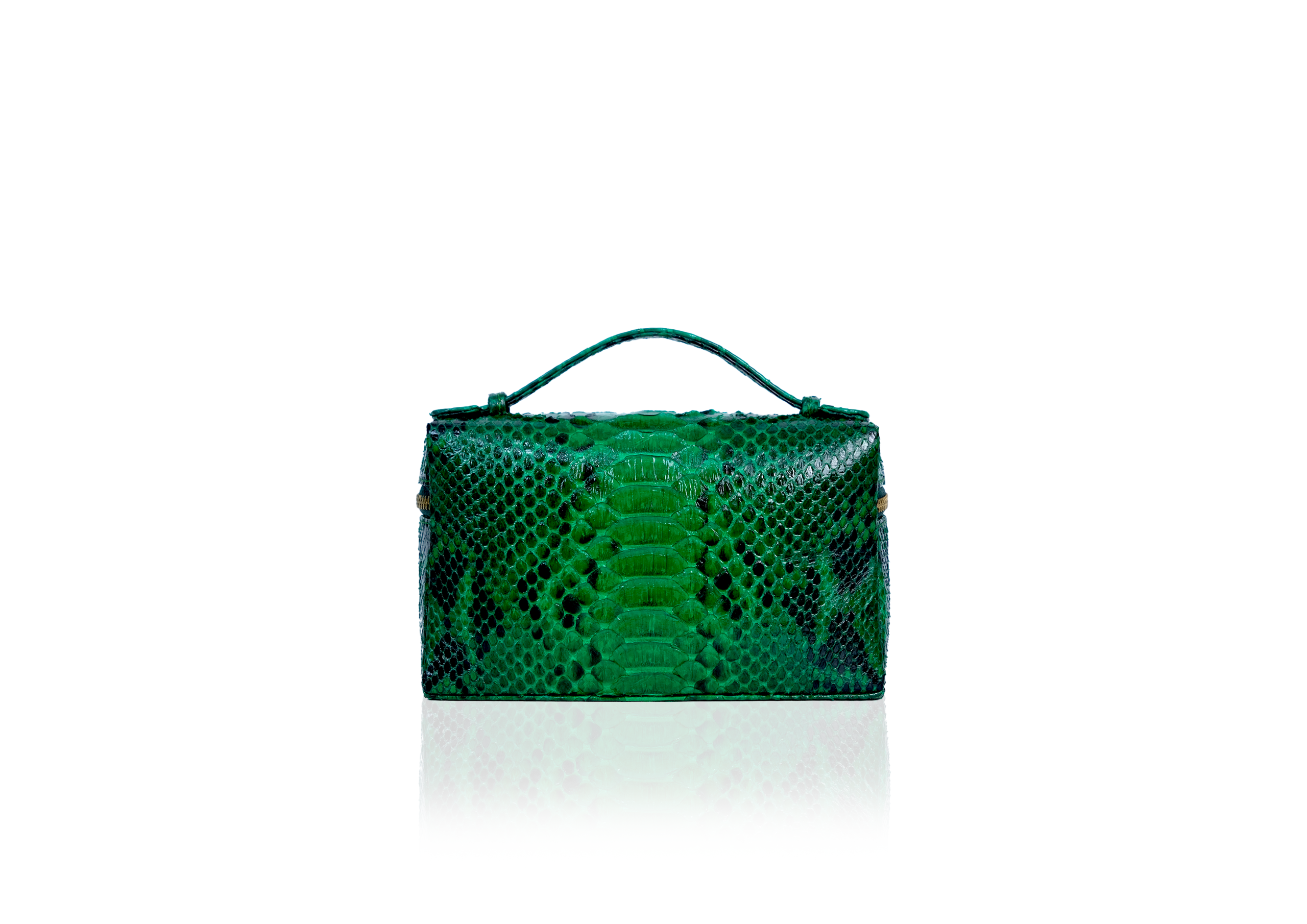 Picco 19 Bag in Precious Leather - Emerald Green - Image 4
