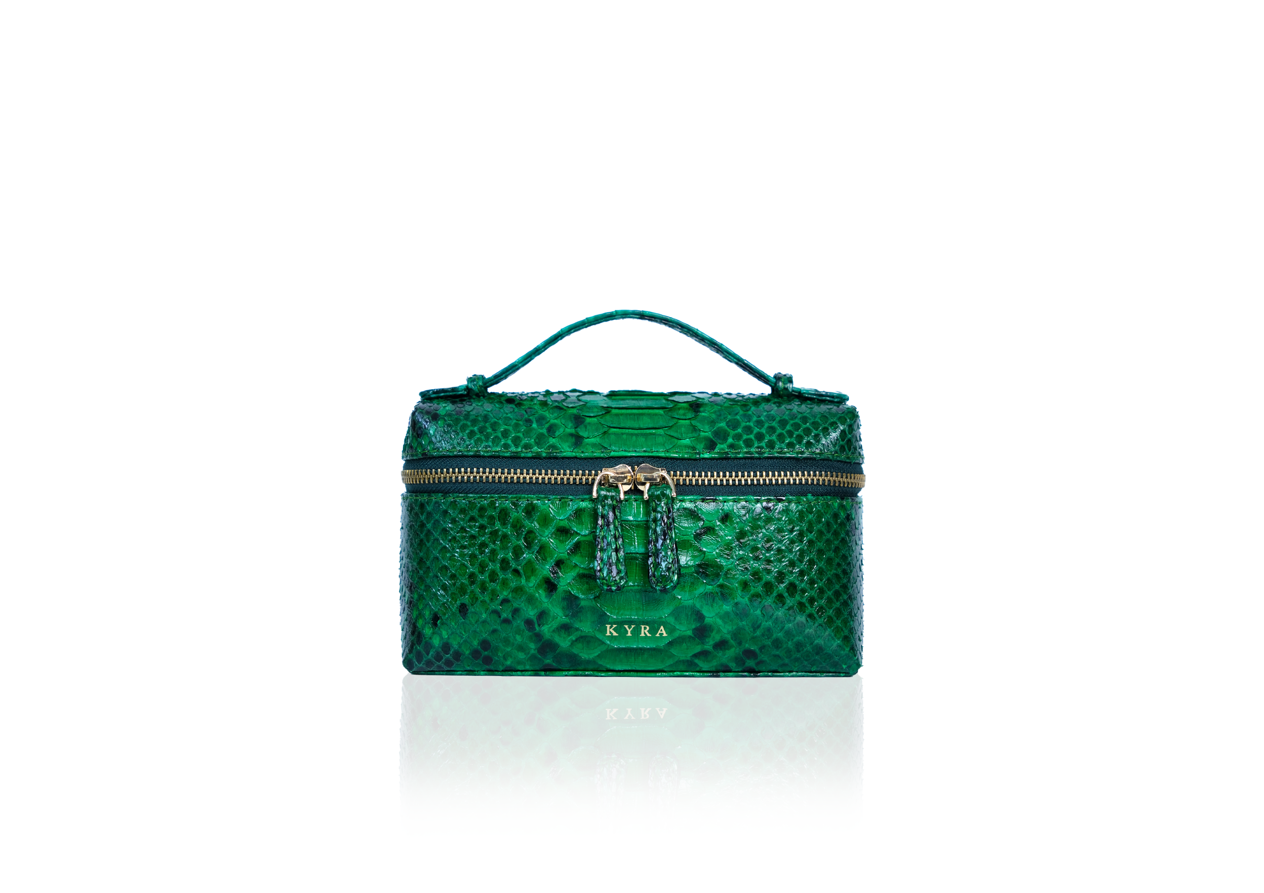 luxury emerald python bag