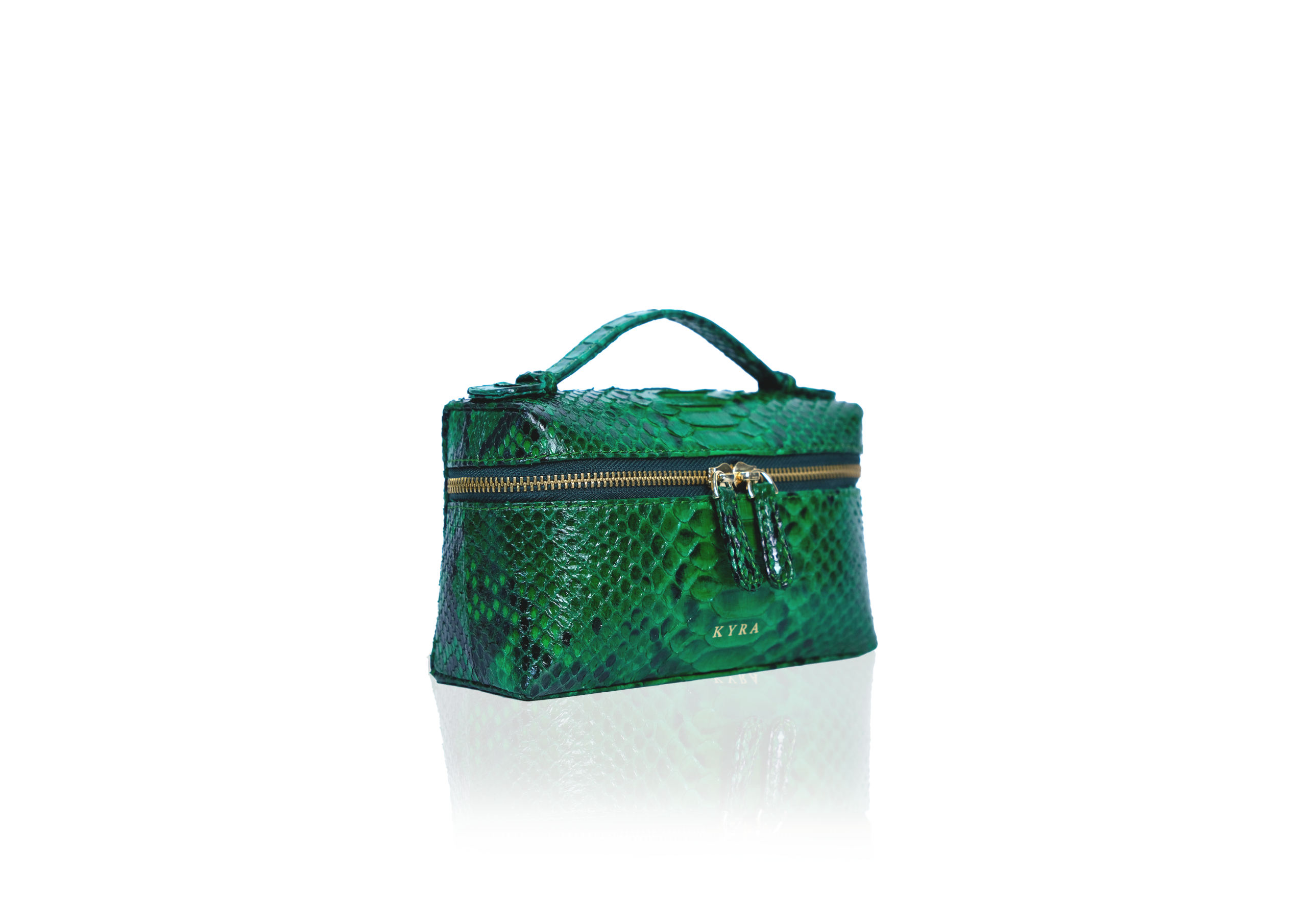 Picco 19 Bag in Precious Leather - Emerald Green - Image 2