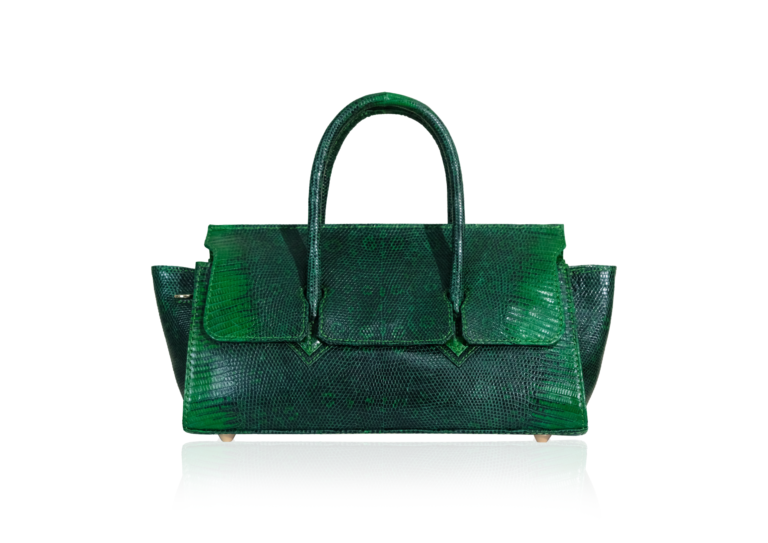 Adriana Lungo in Emerald Green Lizard - Image 2