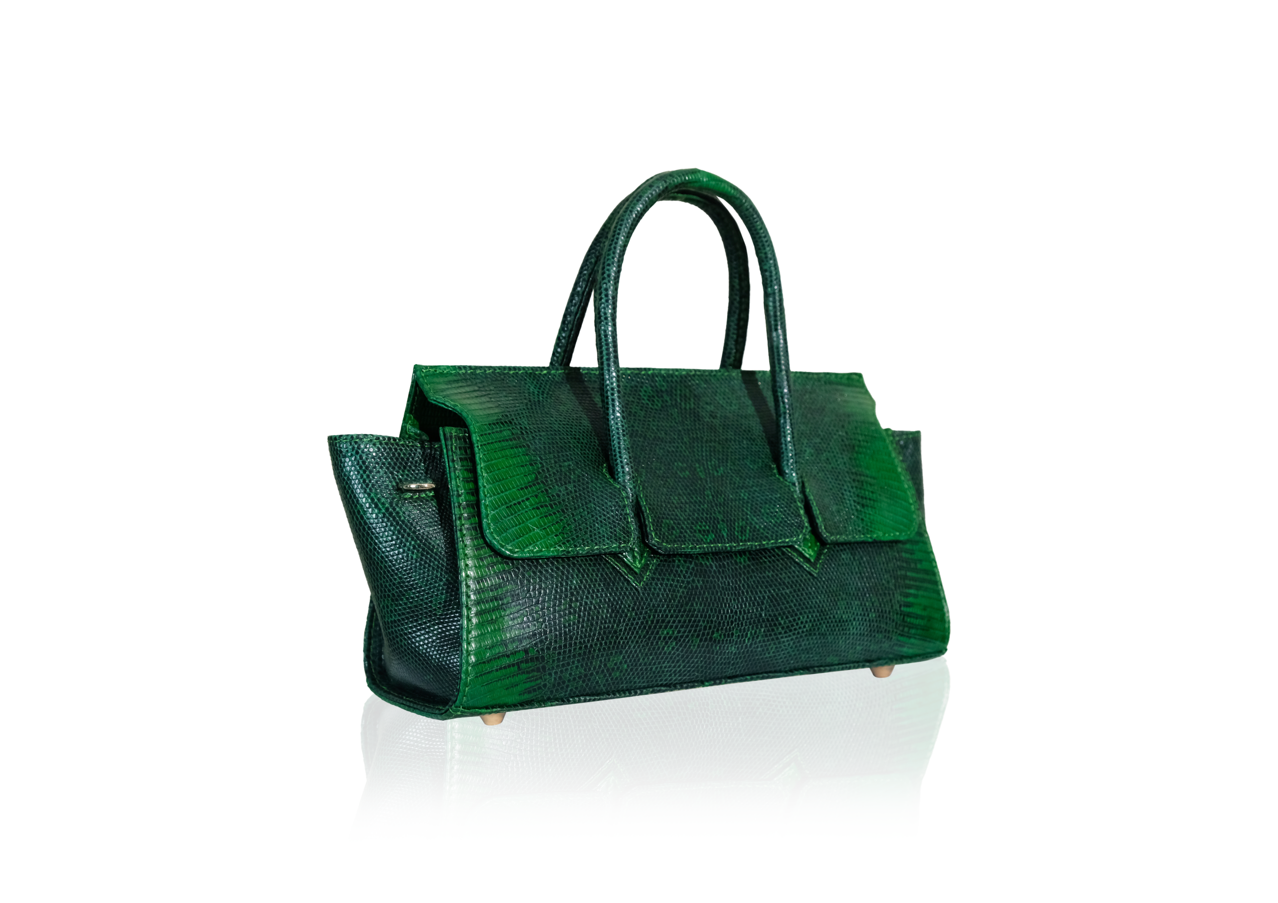 Adriana Lungo in Emerald Green Lizard - Image 4