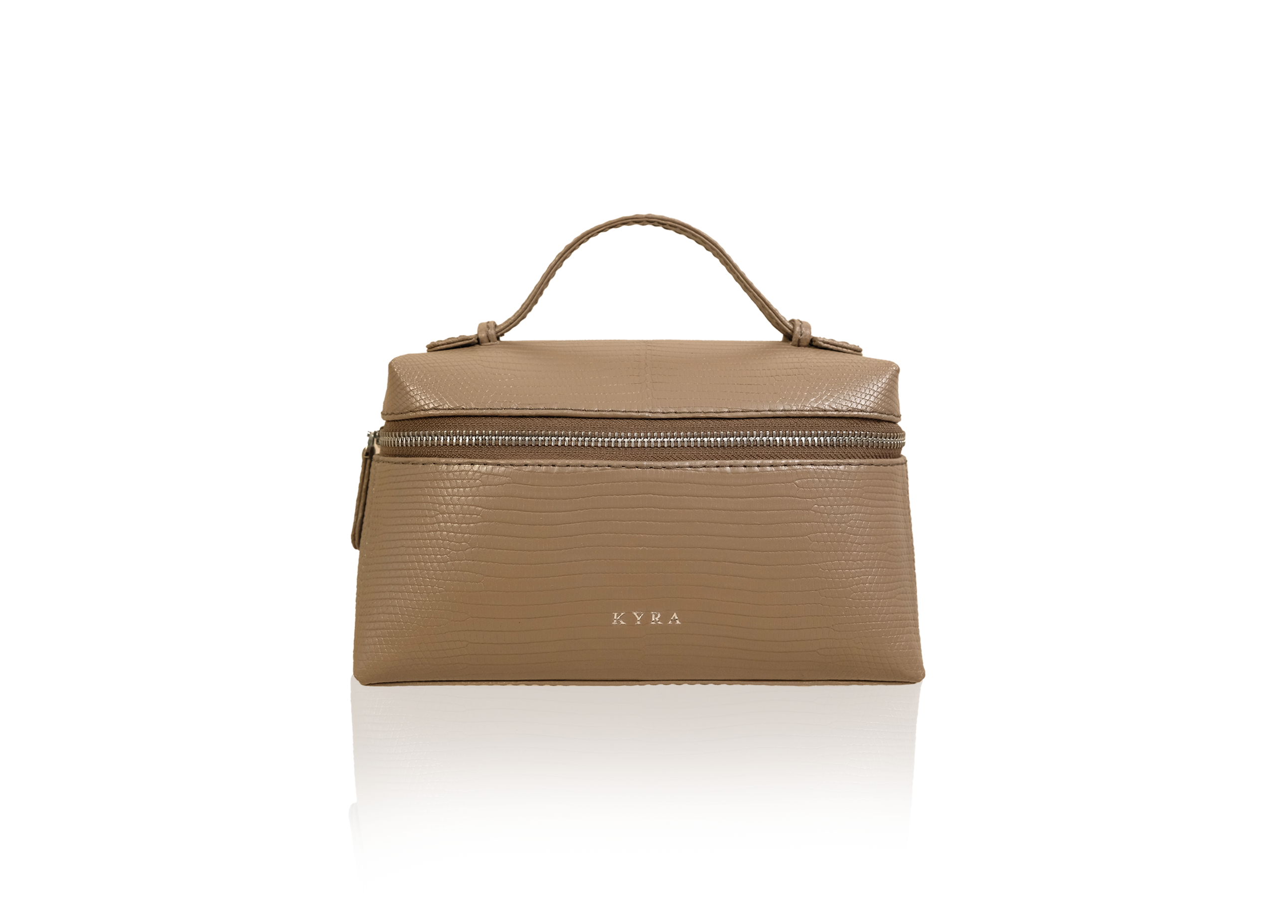 Picco Bag in Precious Leather - Taupe Lizard - Image 2