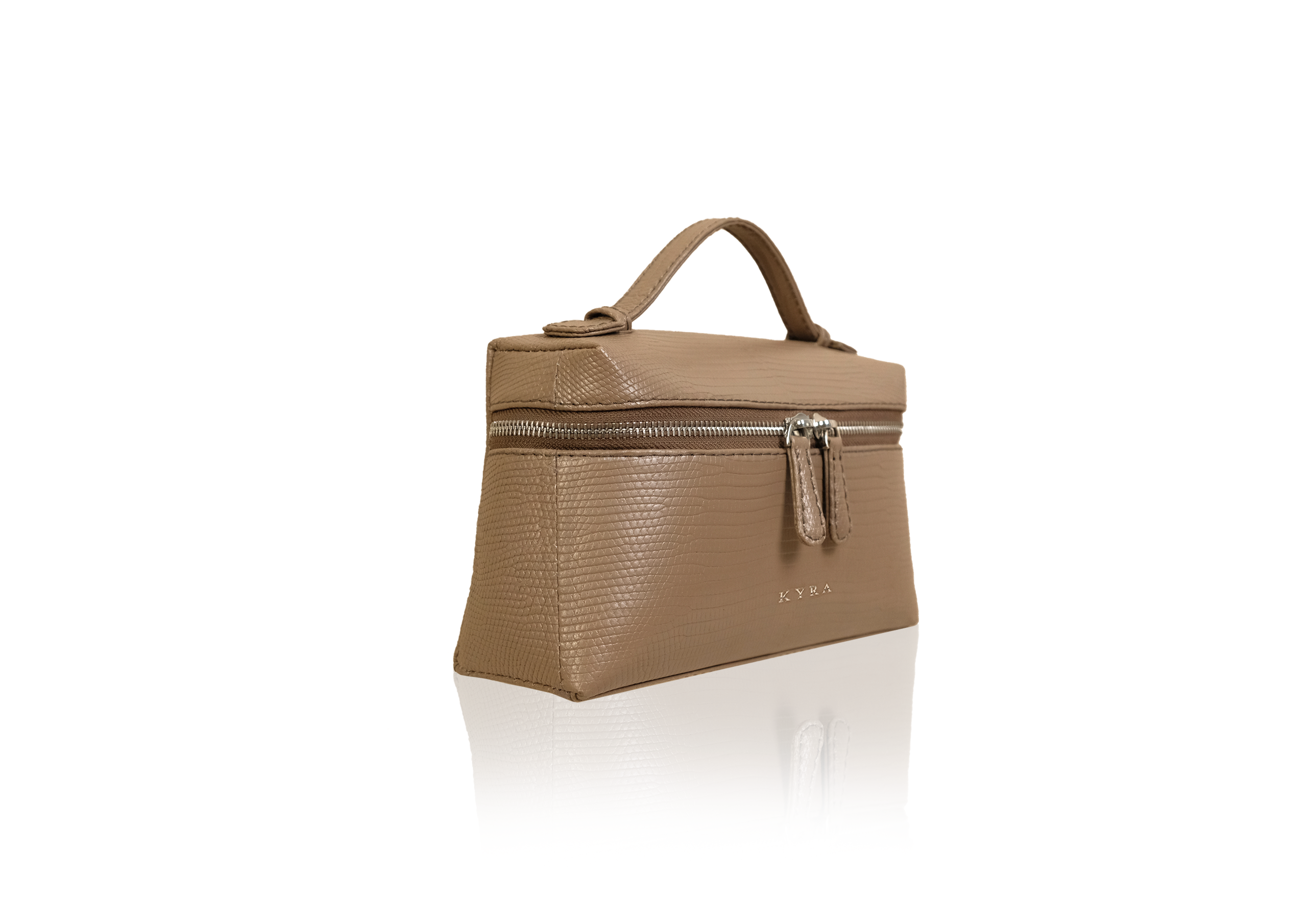 Picco Bag in Precious Leather - Taupe Lizard - Image 3