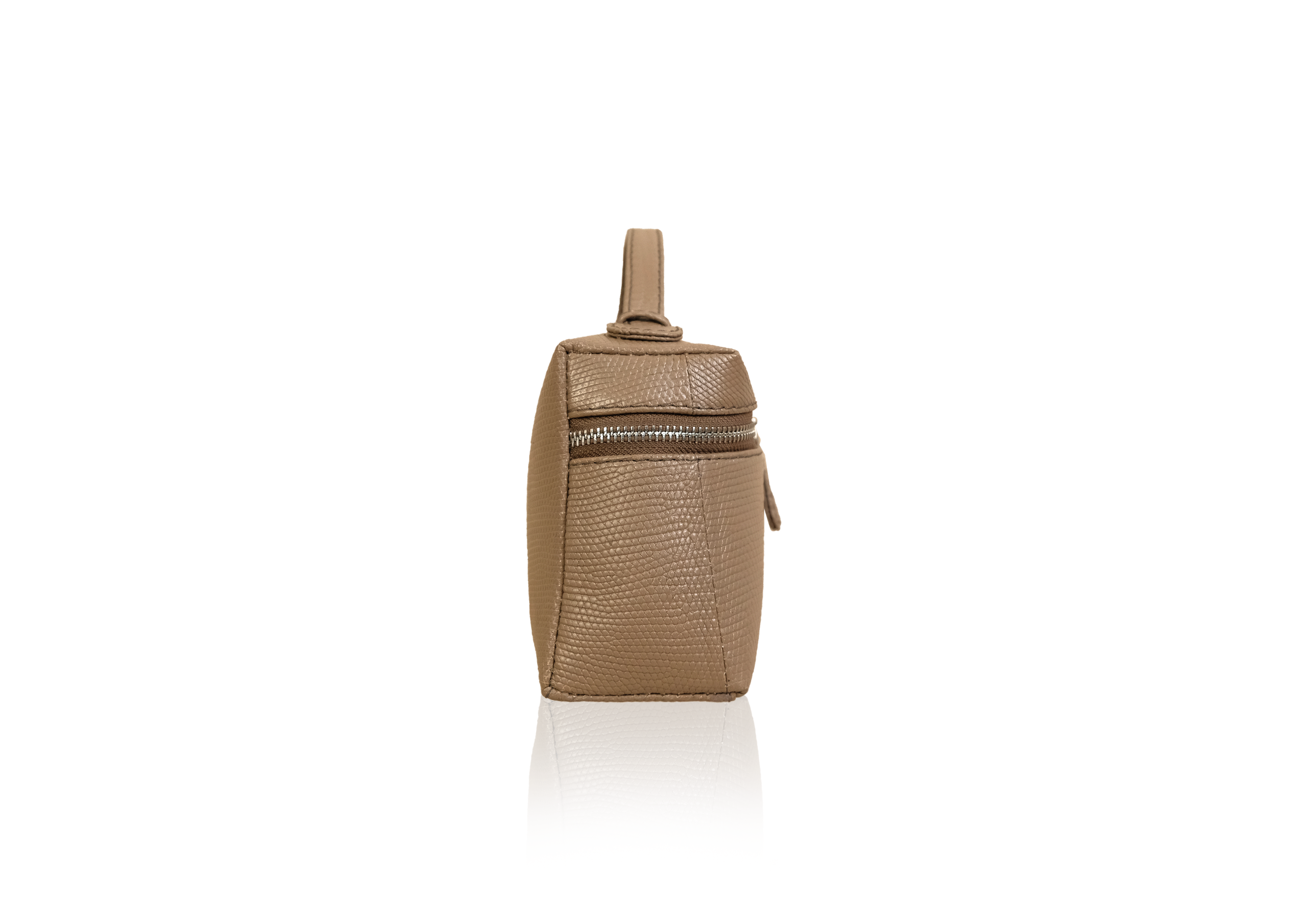 Picco Bag in Precious Leather - Taupe Lizard - Image 4