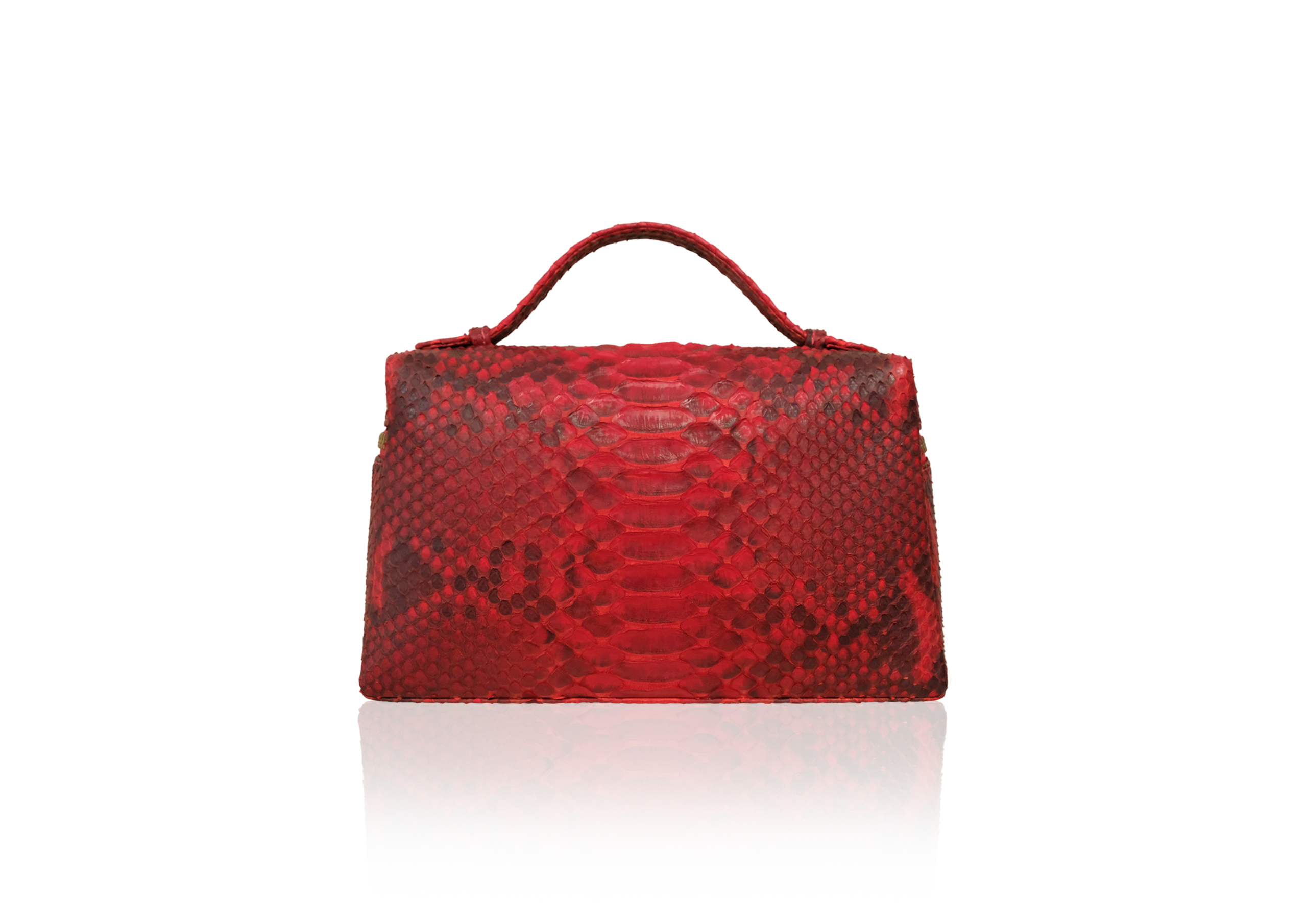 Picco Bag in Precious Leather - Red Solid - Image 4