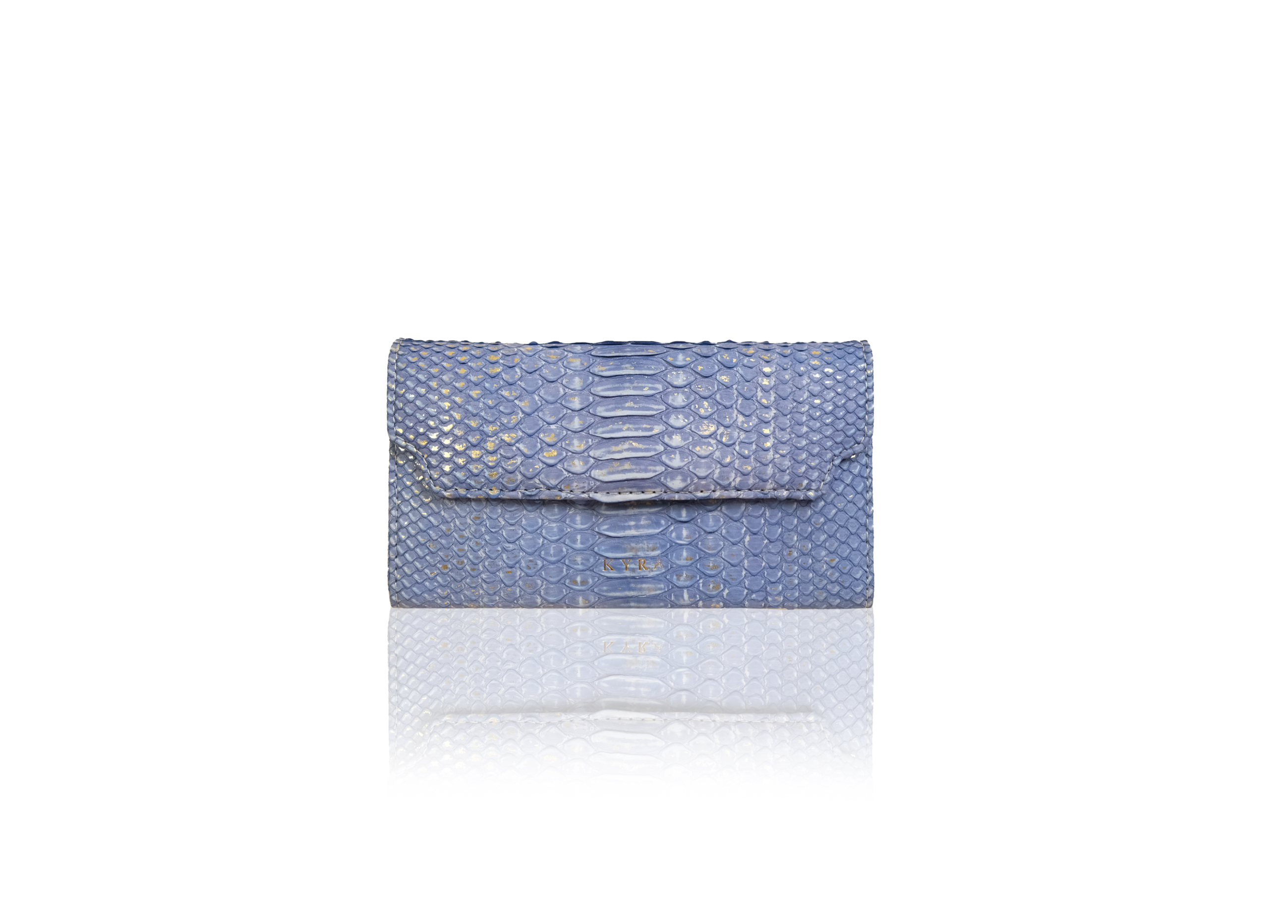 Sophia Purse in Dusty Blue Gold