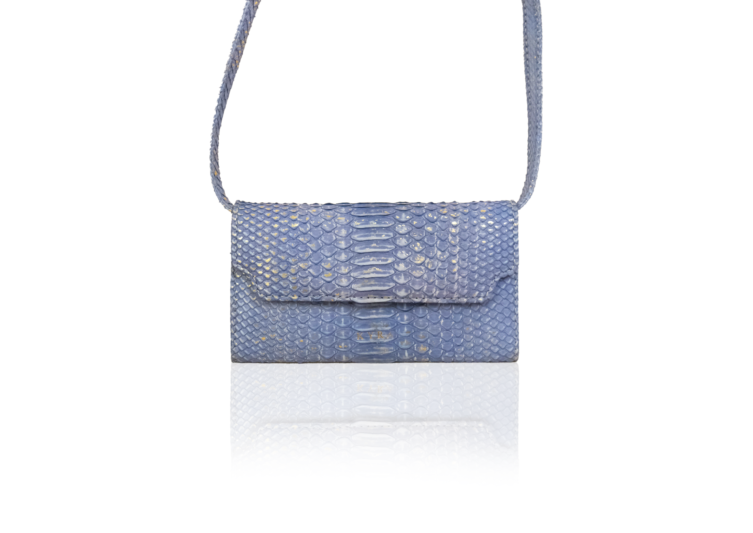 Sophia Purse in Dusty Blue Gold - Image 2