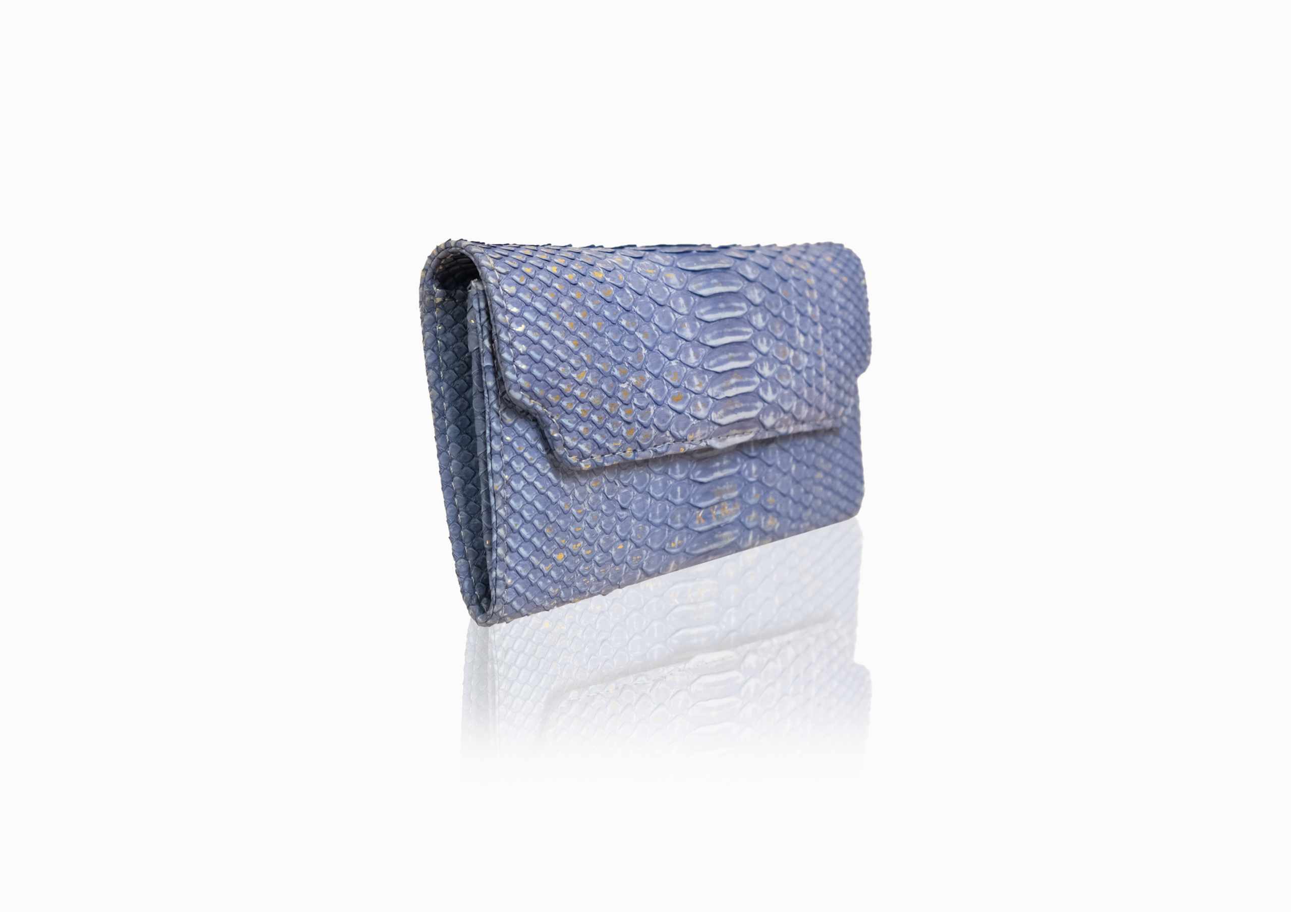 Sophia Purse in Dusty Blue Gold - Image 4