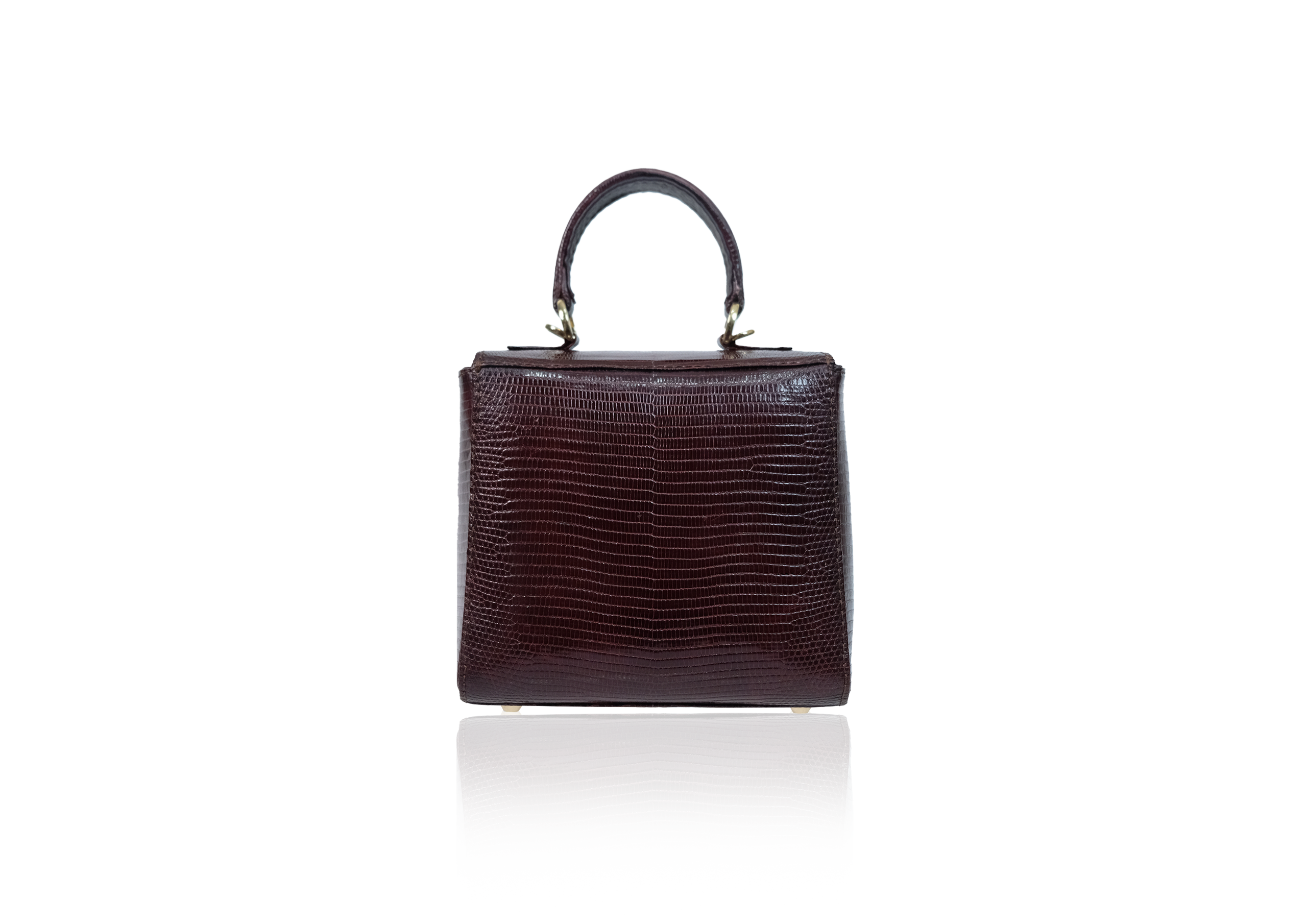 Luna Square in Oxblood Lizard - Image 4