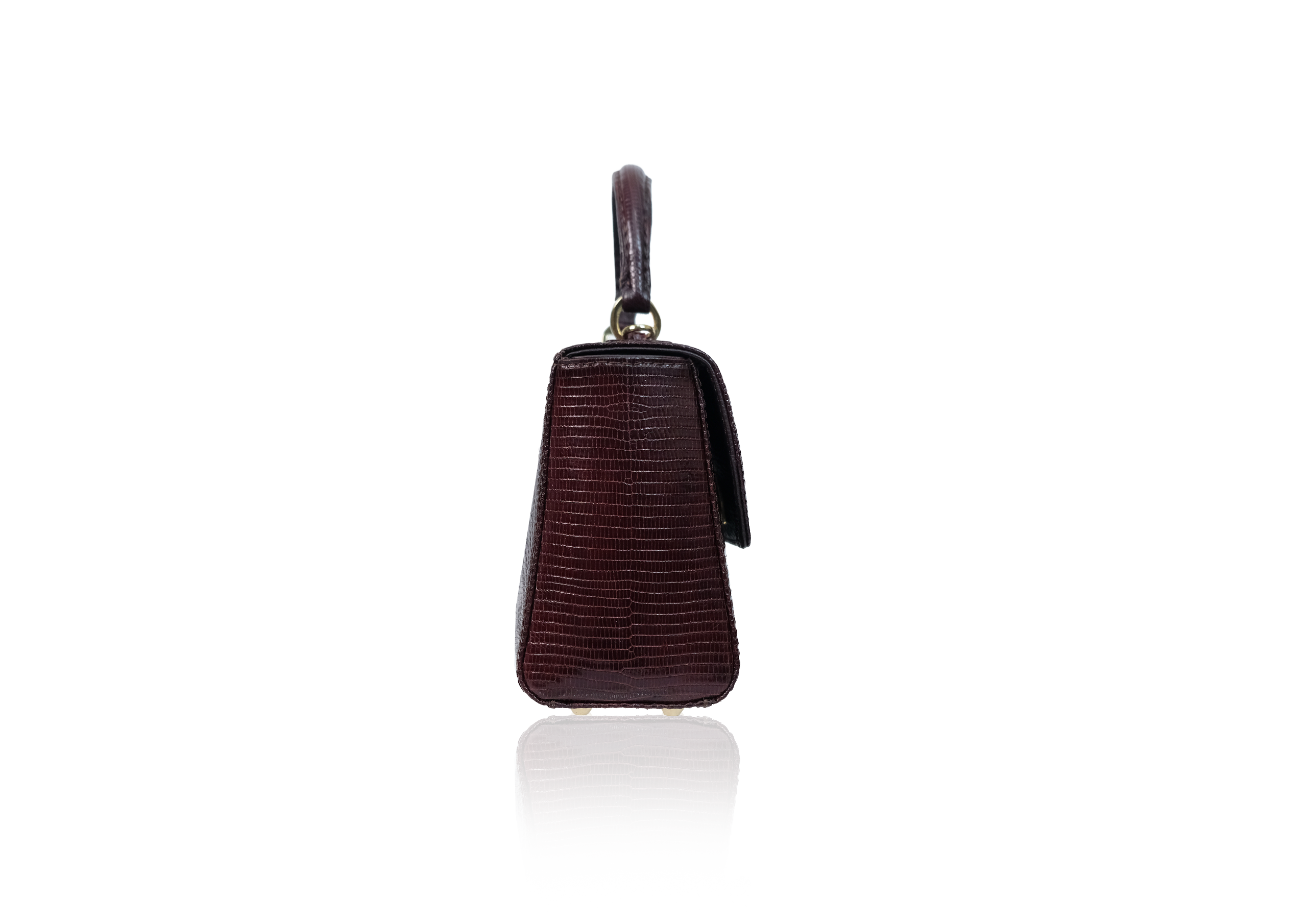 Luna Square in Oxblood Lizard - Image 3