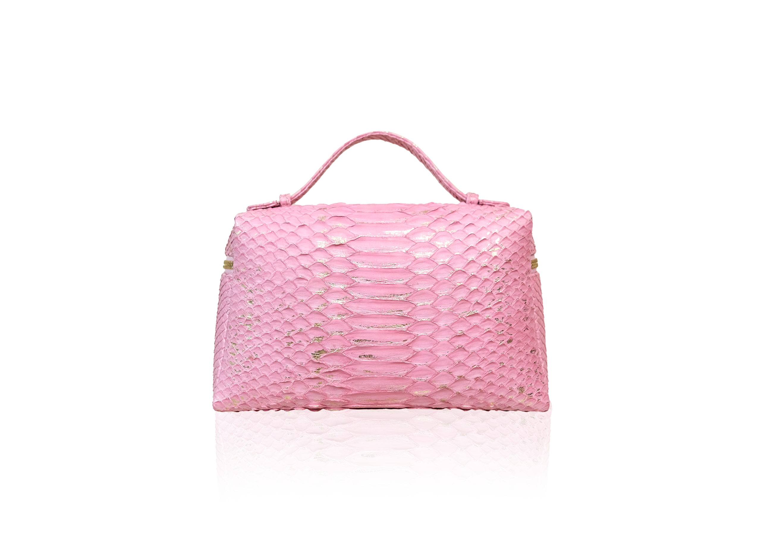 Picco Bag in Precious Leather - Pink Gold - Image 4
